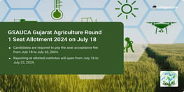 GSAUCA Gujarat Agriculture Seat Allotment 2024